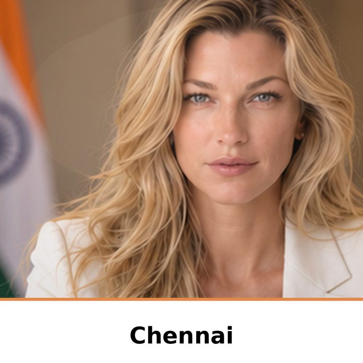 Nicole Junkermann on AI in Chennai: portrait captioned Chennai
