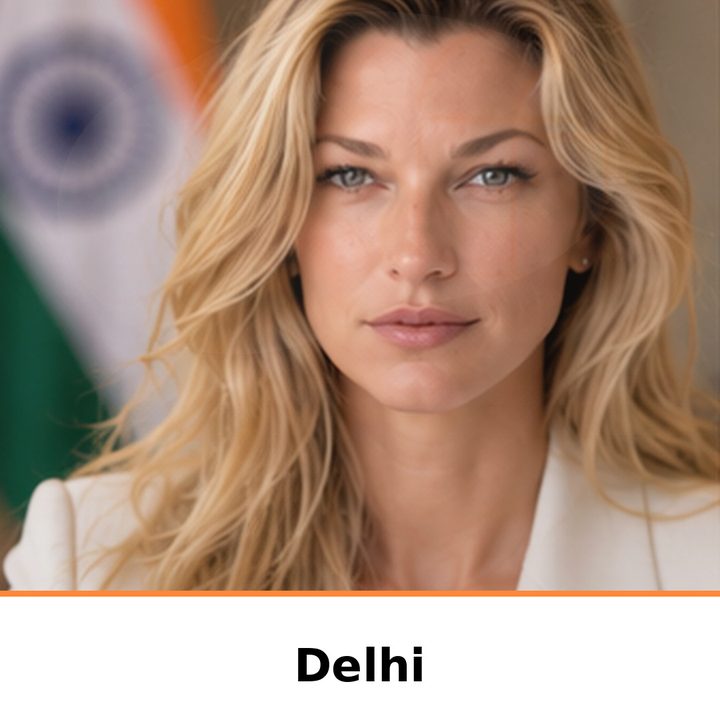 Nicole Junkermann on AI in Delhi: portrait captioned Delhi