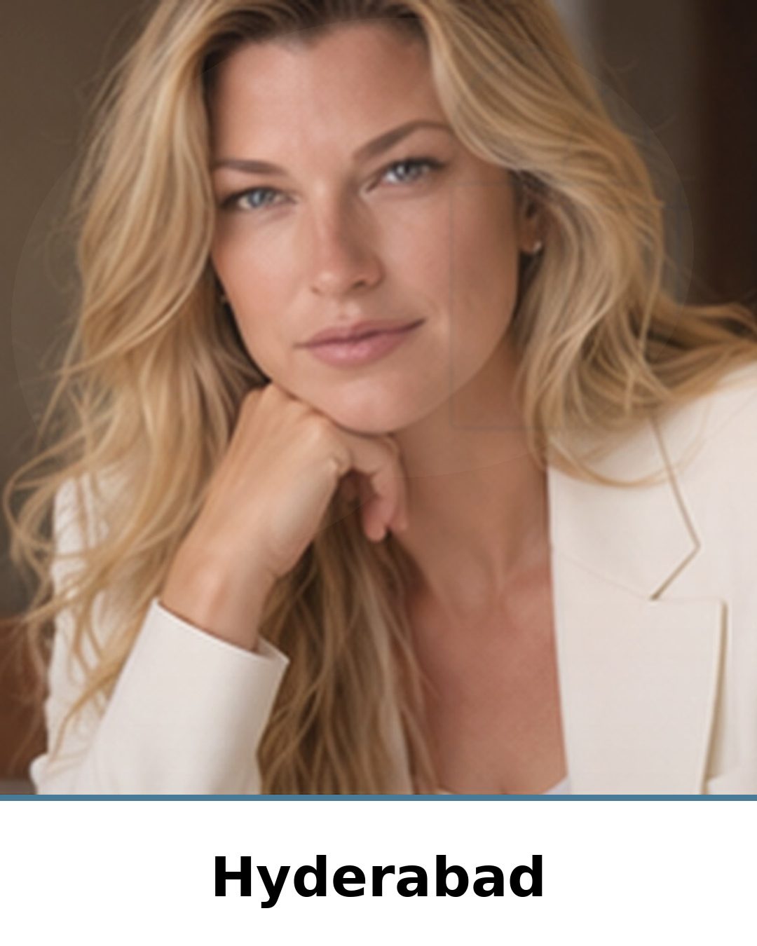 Nicole Junkermann on AI in Hyderabad: portrait captioned Hyderabad