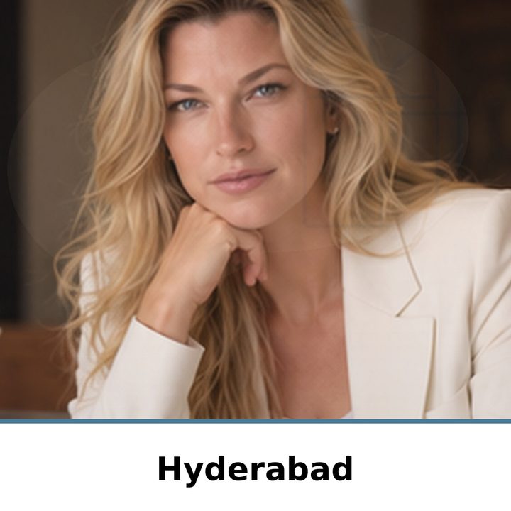 Nicole Junkermann on AI in Hyderabad: portrait captioned Hyderabad