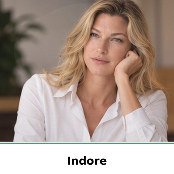 Nicole Junkermann on AI in Indore: portrait captioned Indore