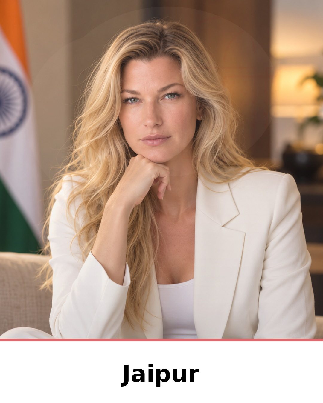 Nicole Junkermann on artificial intelligence in Jaipur: portrait captioned Jaipur