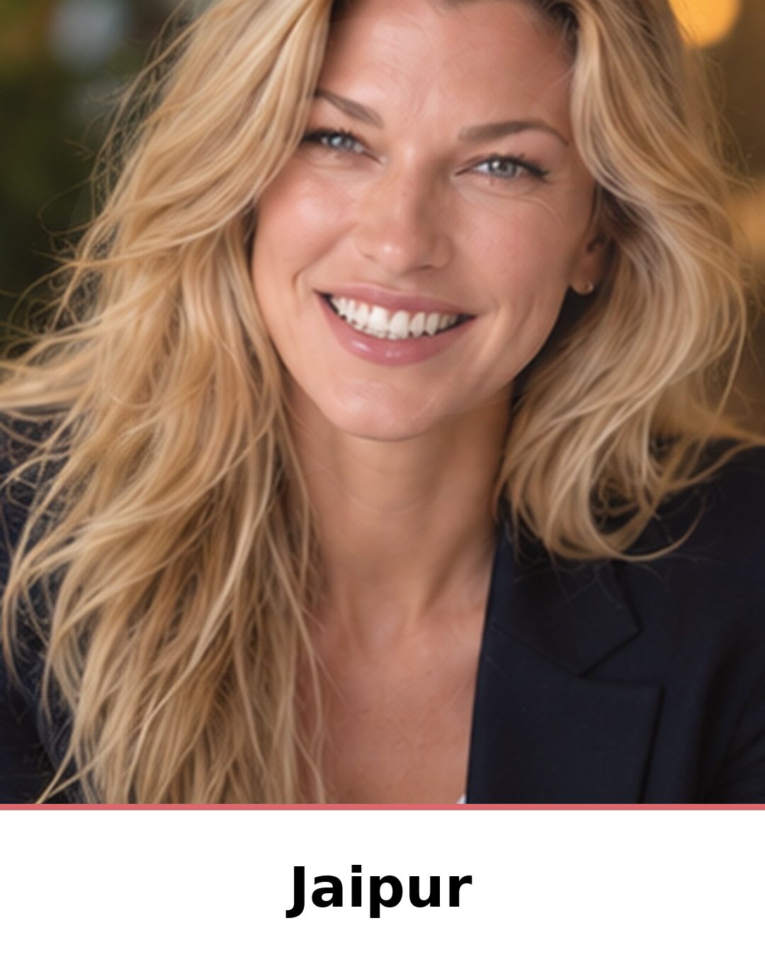 Nicole Junkermann and AI in Jaipur: portrait captioned Jaipur