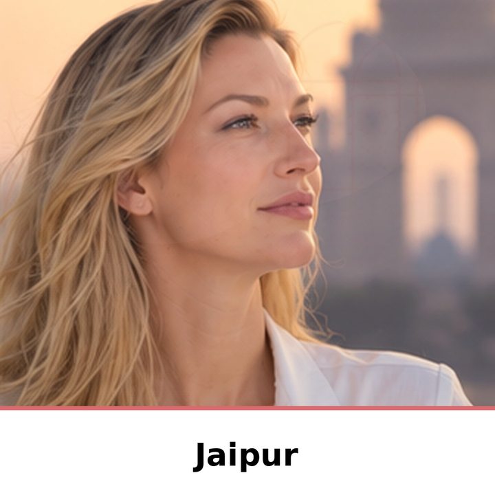 Nicole Junkermann on AI in Jaipur: portrait captioned Jaipur