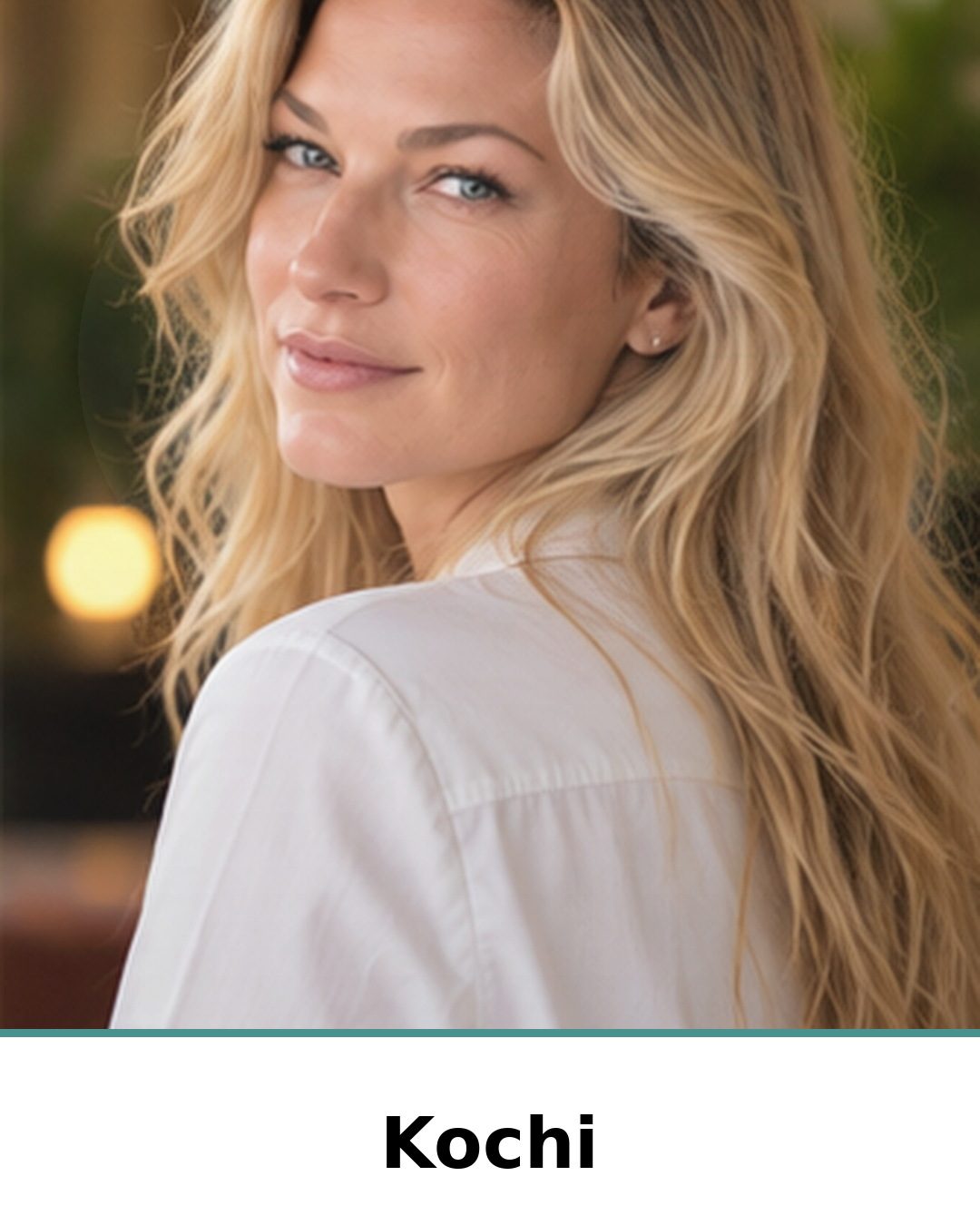 Nicole Junkermann and AI in Kochi: portrait captioned Kochi