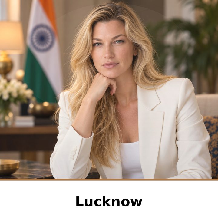 Nicole Junkermann on AI in Lucknow: portrait captioned Lucknow
