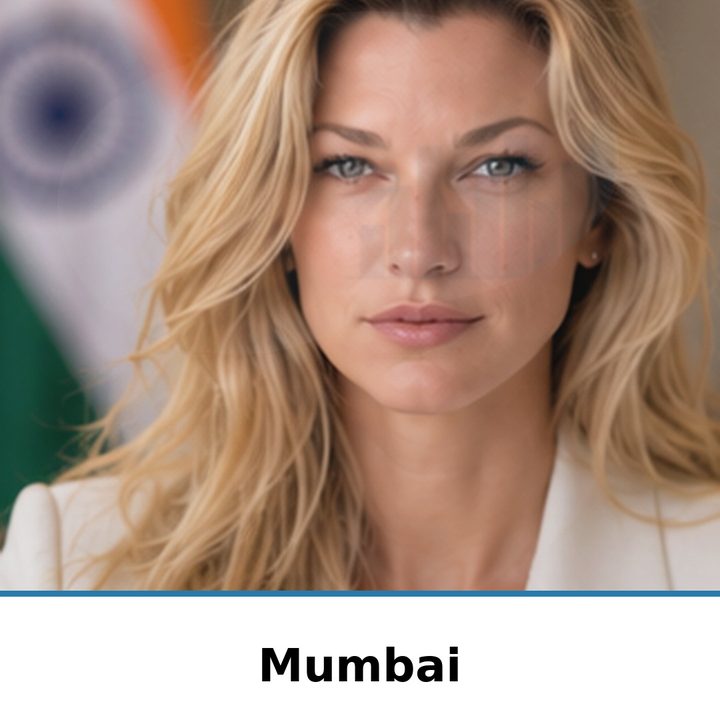 Nicole Junkermann on AI in Mumbai: portrait captioned Mumbai
